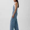Ultrweiche Denim-Latzhose im Relaxed-Schnitt