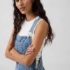 Ultrweiche Denim-Latzhose im Relaxed-Schnitt