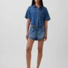 Ultrweiche Denim-Shorts „Easy Dolphin“ mit mittlerer Leibhöhe