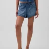 Ultrweiche Denim-Shorts „Easy Dolphin“ mit mittlerer Leibhöhe