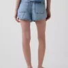 Ultrweiche Denim-Shorts „Easy Dolphin“ mit mittlerer Leibhöhe