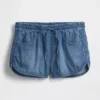 Ultrweiche Denim-Shorts „Easy Dolphin“ mit mittlerer Leibhöhe