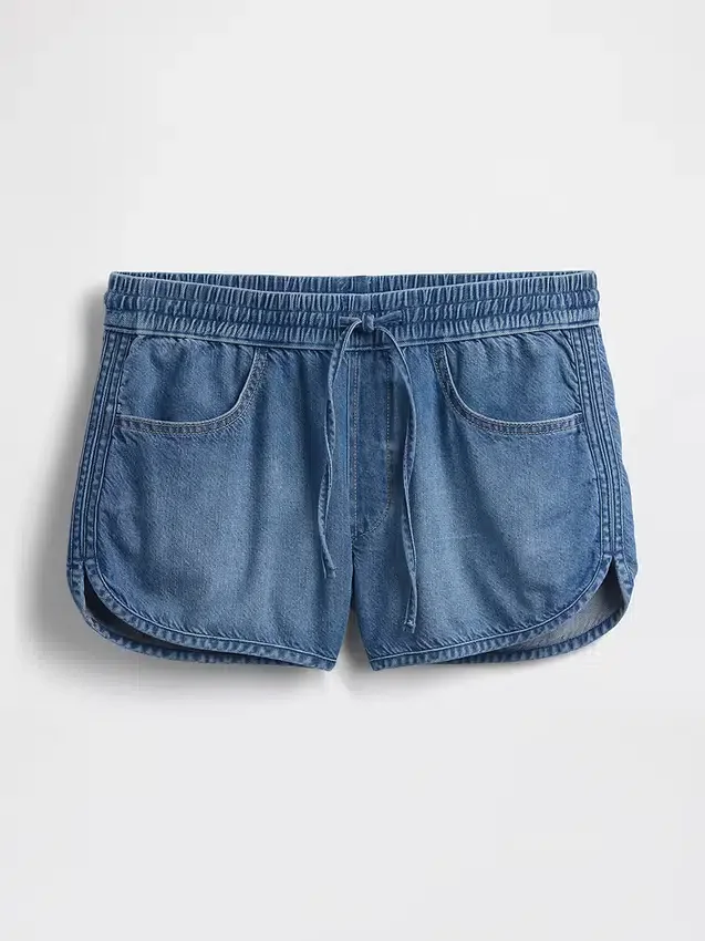 Ultrweiche Denim-Shorts „Easy Dolphin“ mit mittlerer Leibhöhe