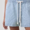Ultrweiche Denim-Shorts mit Streifenmuster