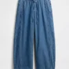 Ultrweiche Easy-Barrel-Jeans mit mittlerer Leibhöhe