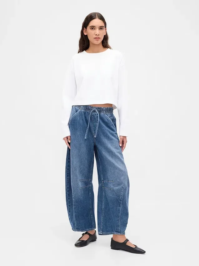 Ultrweiche „Easy Horseshoe“-Jeans mit mittlerer Leibhöhe