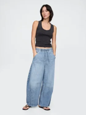 Ultrweiche „Easy Horseshoe“-Jeans mit mittlerer Leibhöhe