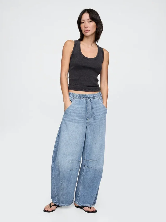 Ultrweiche „Easy Horseshoe“-Jeans mit mittlerer Leibhöhe