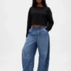 Ultrweiche „Easy Horseshoe“-Jeans mit mittlerer Leibhöhe