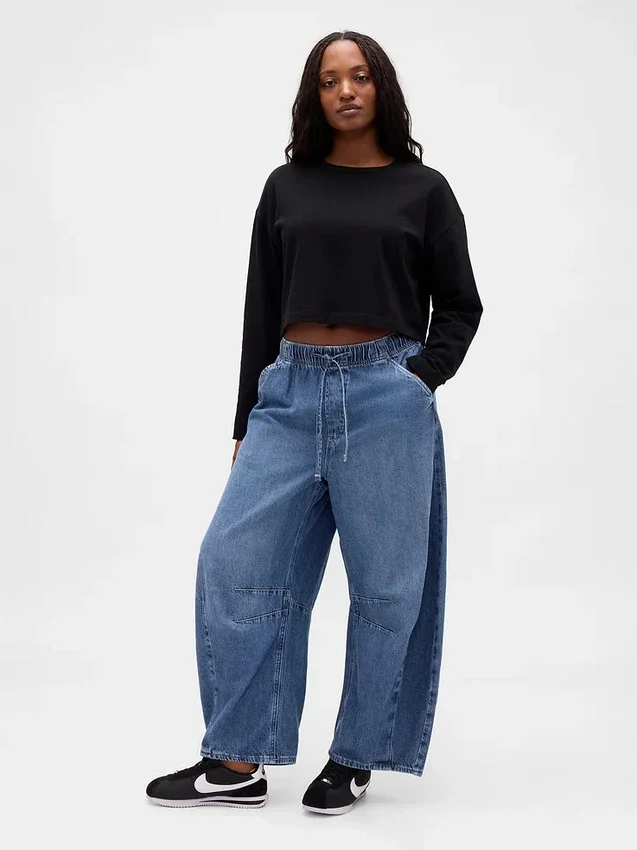Ultrweiche „Easy Horseshoe“-Jeans mit mittlerer Leibhöhe