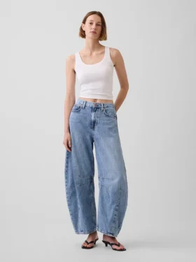 Ultrweiche Horseshoe-Jeans mit hoher Leibhöhe