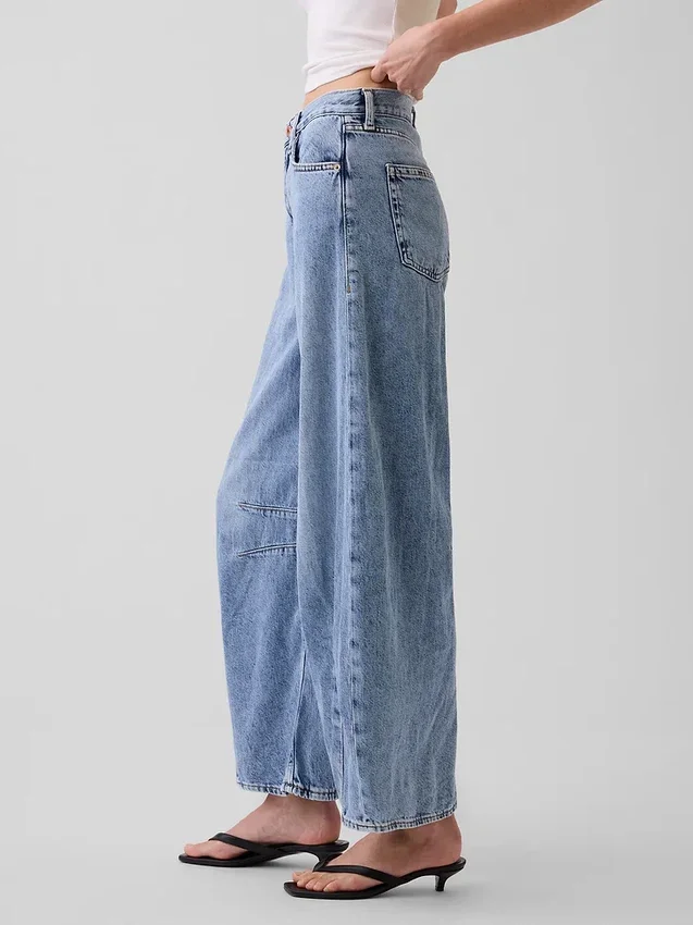 Ultrweiche Horseshoe-Jeans mit hoher Leibhöhe