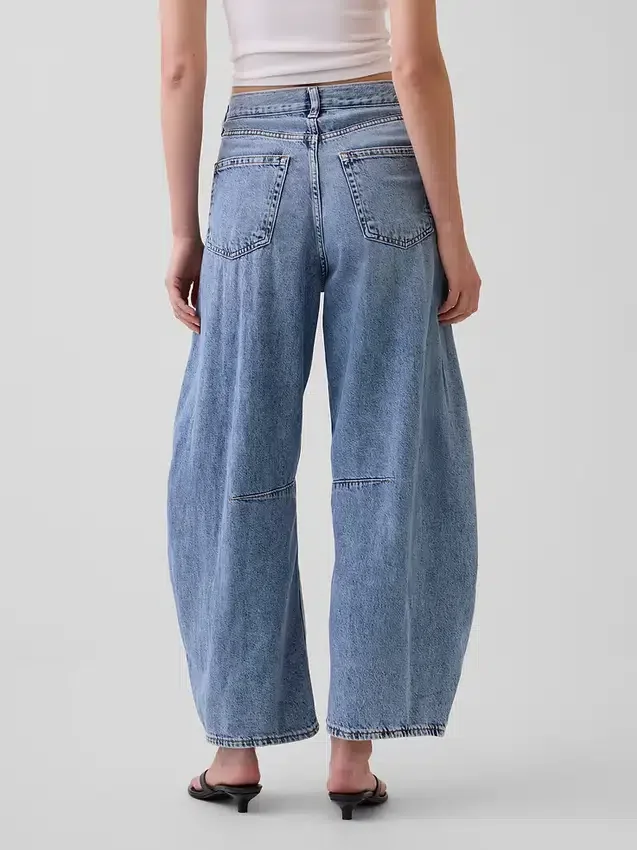 Ultrweiche Horseshoe-Jeans mit hoher Leibhöhe