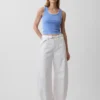 Ultrweiche Horseshoe-Jeans mit hoher Leibhöhe und Gürtel