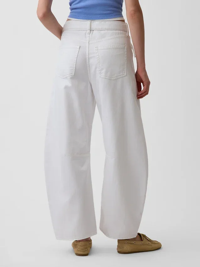 Ultrweiche Horseshoe-Jeans mit hoher Leibhöhe und Gürtel
