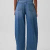 Ultrweiche Horseshoe-Jeans mit hoher Leibhöhe und Gürtel