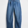 Ultrweiche Horseshoe-Jeans mit hoher Leibhöhe und Gürtel