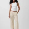 Ultrweiche, locker sitzende „90er“-Crop-Jeans mit niedriger Leibhöhe