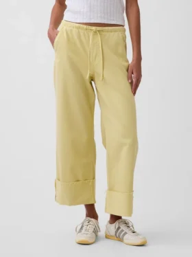 Ultrweiche, locker sitzende „90er“-Crop-Jeans mit niedriger Leibhöhe
