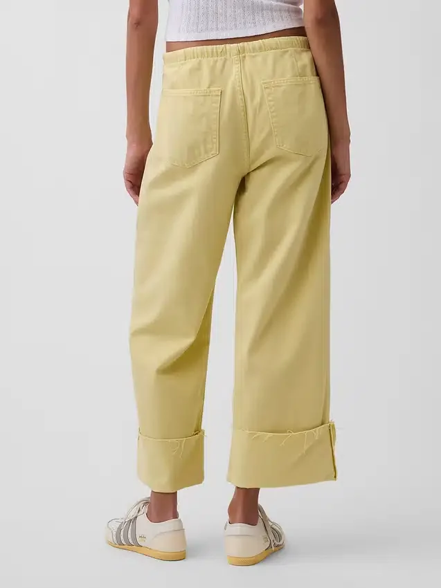 Ultrweiche, locker sitzende „90er“-Crop-Jeans mit niedriger Leibhöhe