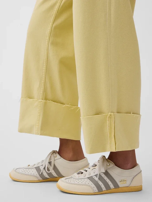 Ultrweiche, locker sitzende „90er“-Crop-Jeans mit niedriger Leibhöhe