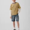 Ultrweiche, locker sitzende „90er“-Jeans-Shorts für Kinder