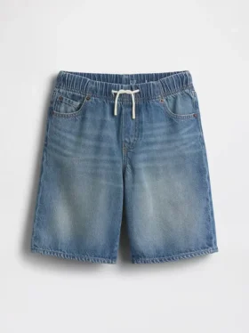 Ultrweiche, locker sitzende „90er“-Jeans-Shorts für Kinder