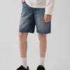 Ultrweiche, locker sitzende „90er“-Jeans-Shorts für Kinder