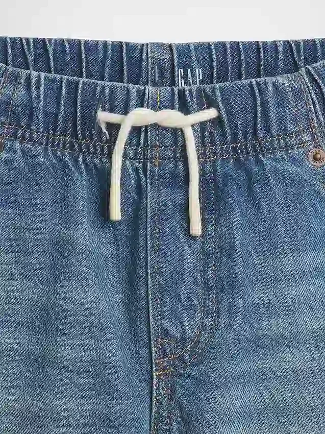Ultrweiche, locker sitzende „90er“-Jeans-Shorts für Kinder