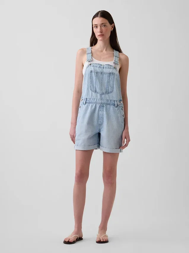 Ultrweiche, locker sitzende Denim-Latzhose