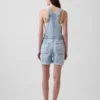 Ultrweiche, locker sitzende Denim-Latzhose
