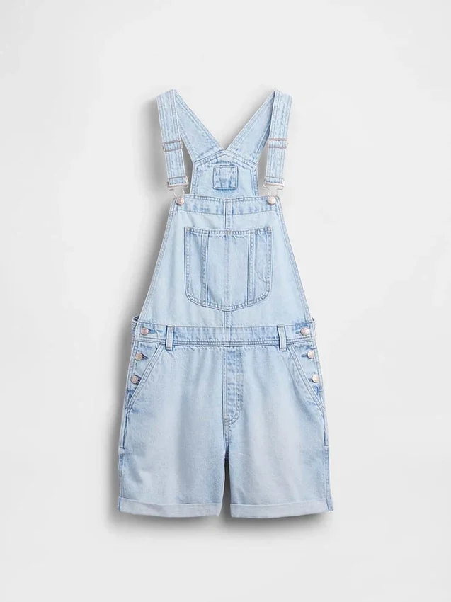 Ultrweiche, locker sitzende Denim-Latzhose