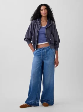 Ultrweiche, locker sitzende Jeans mit mittlerer Leibhöhe