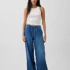 Ultrweiche, locker sitzende Jeans mit mittlerer Leibhöhe