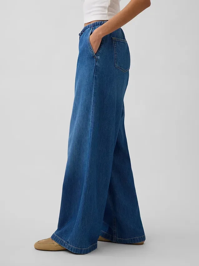 Ultrweiche, locker sitzende Jeans mit mittlerer Leibhöhe