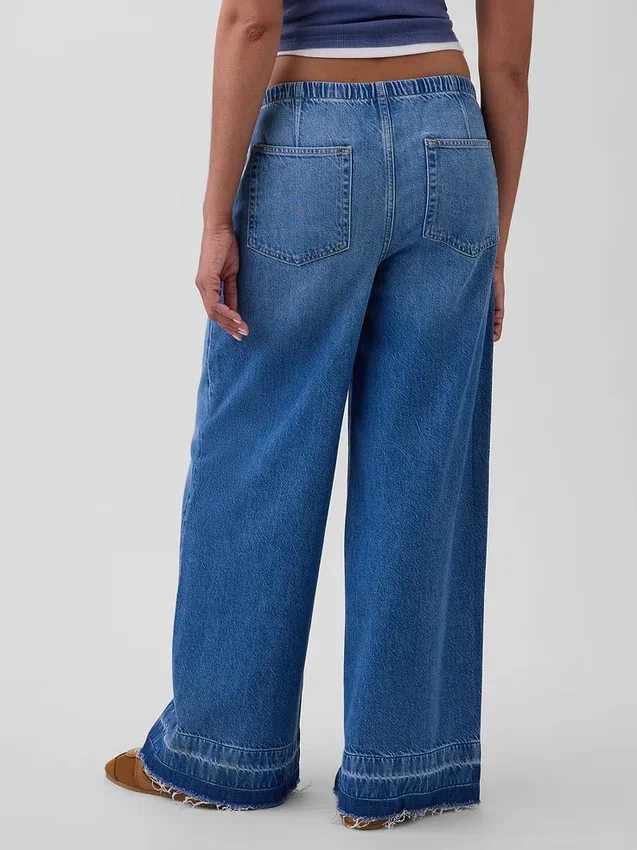 Ultrweiche, locker sitzende Jeans mit mittlerer Leibhöhe