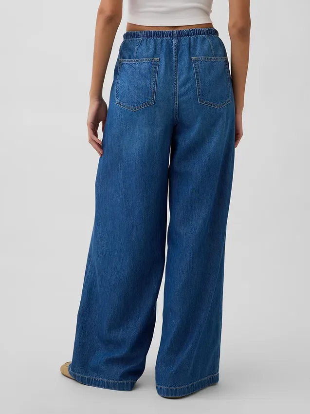 Ultrweiche, locker sitzende Jeans mit mittlerer Leibhöhe