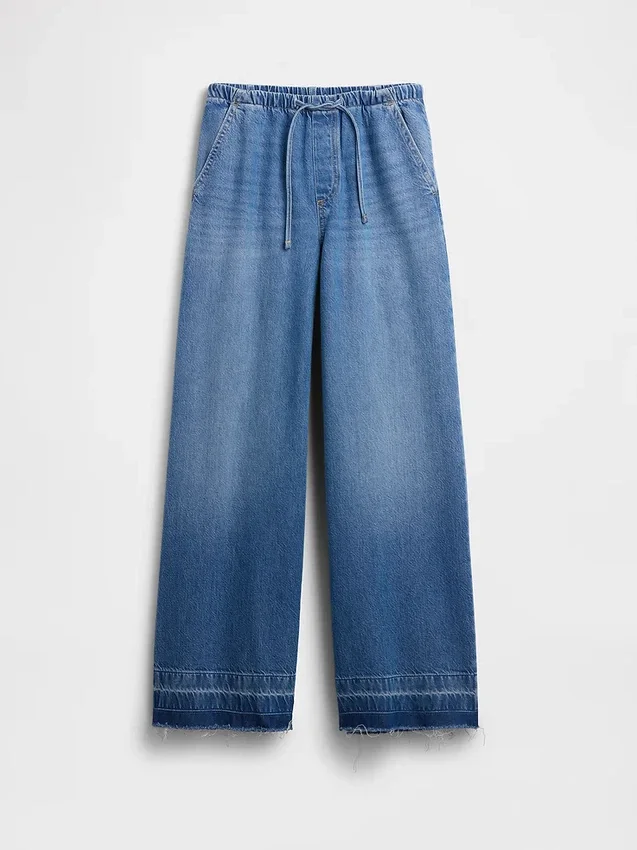 Ultrweiche, locker sitzende Jeans mit mittlerer Leibhöhe