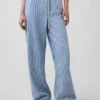 Ultrweiche, locker sitzende Streifen-Jeans im 90er-Jahre-Stil mit niedriger Leibhöhe