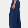 Ultrweiche, plissierte Baggy-Jeans mit mittlerer Leibhöhe
