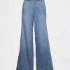 Ultrweiche, plissierte Easy-Baggy-Jeans mit mittlerer Leibhöhe