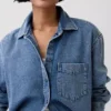 Ultrweiches Oversize-Jeanshemd