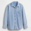 Ultrweiches Oversize-Jeanshemd