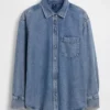 Ultrweiches Oversize-Jeanshemd