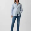 Umstandsjeans mit durchgehendem Einsatz in schmaler Passform