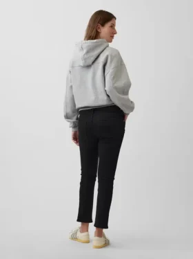 Umstandsjeans mit durchgehendem Einsatz in schmaler Passform
