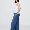 Umstandsjeans „Ultrasoft“ mit durchgehendem Einsatz, lockere Passform