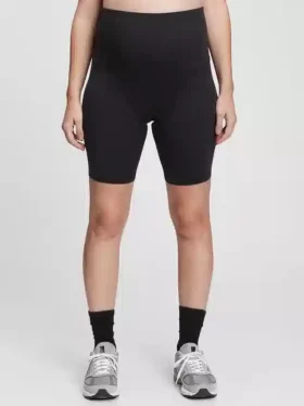Umstandsmode-Bike-Shorts aus recyceltem Material mit durchgehendem Einsatz