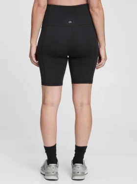 Umstandsmode-Bike-Shorts aus recyceltem Material mit durchgehendem Einsatz