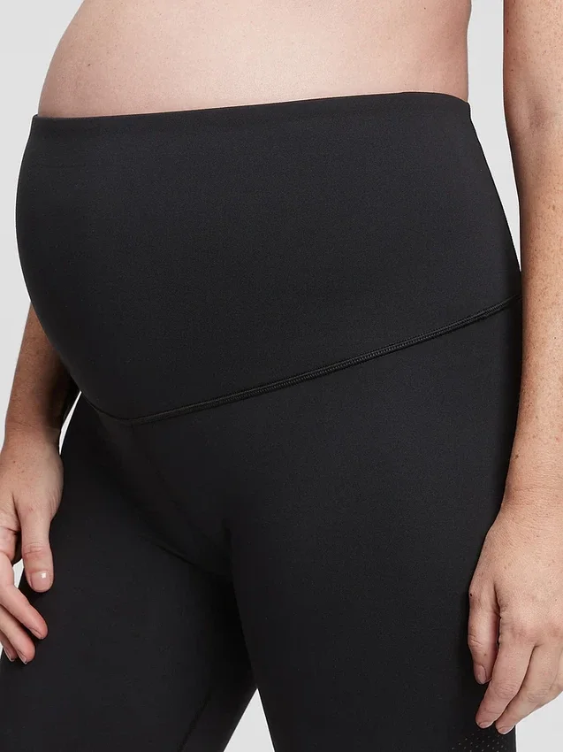 Umstandsmode-Bike-Shorts aus recyceltem Material mit durchgehendem Einsatz